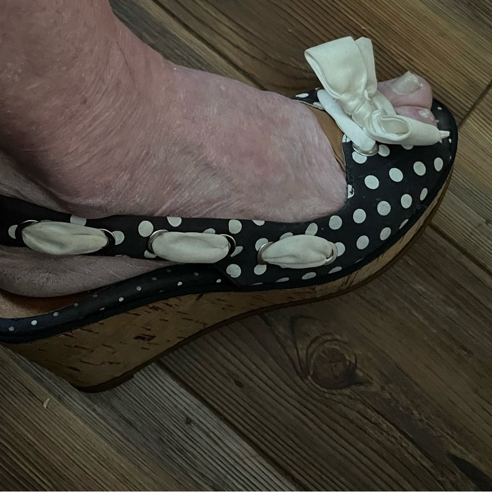 SPERRY Top Sider Cork Wedge Heels Size 8M - Picture 5 of 7